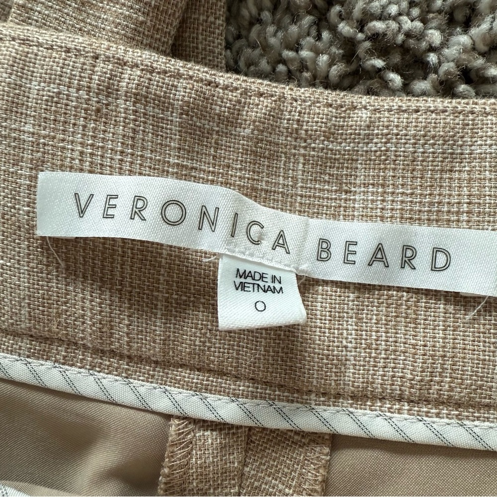 Veronica Beard Renzo Cropped Pants Plaid Brown Business Casual Women’s Size 0 - Picture 13 of 14